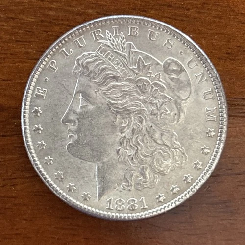 1881 Morgan Silver Dollar Philadelphia Mint 90% Silver XF+