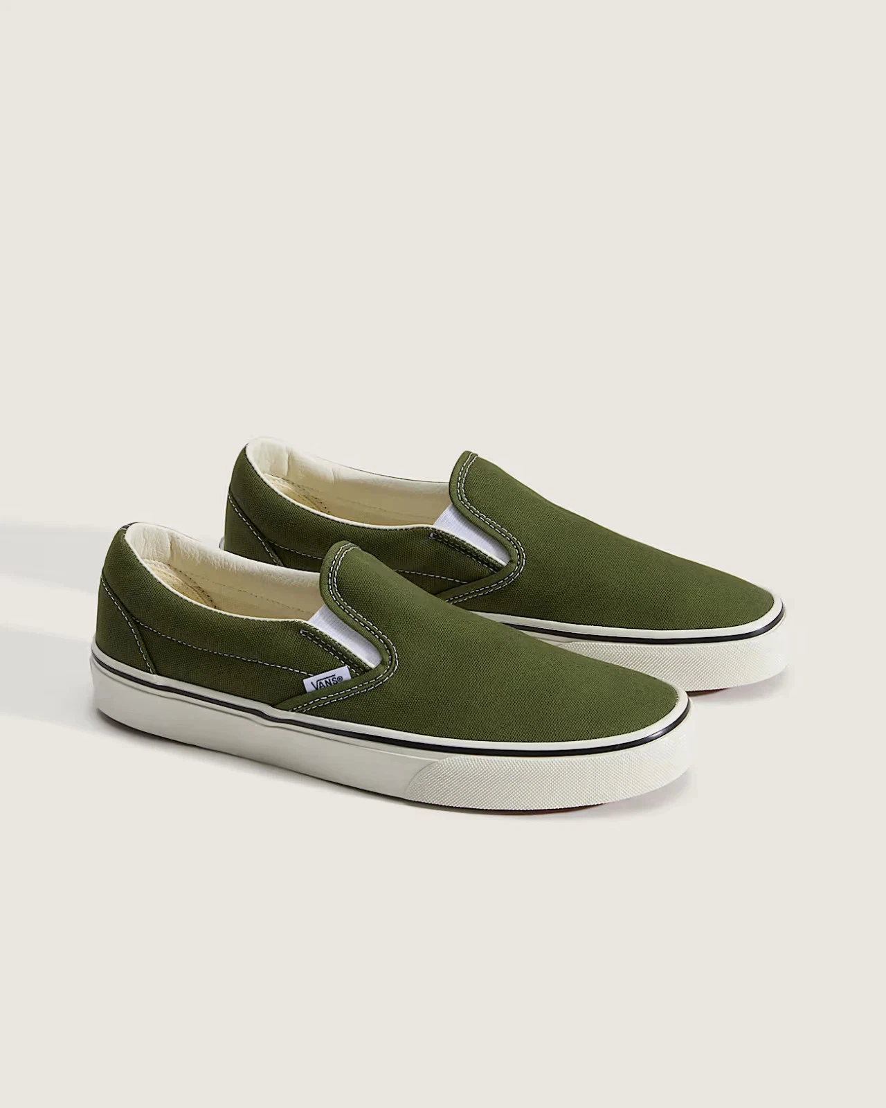 Vans Classic Slip-On Iconic Shoes Green / White