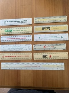 Vintage Trade Scale Rulers