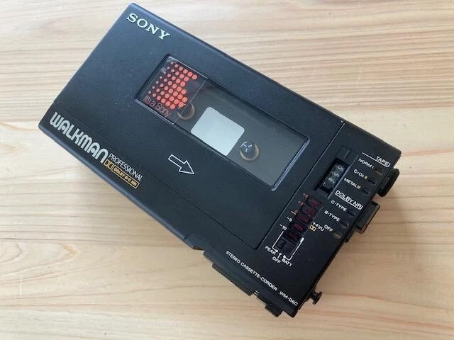 Sony WM-D6C Walkman Professional Stereo Cassette Player Maintained Black  80's