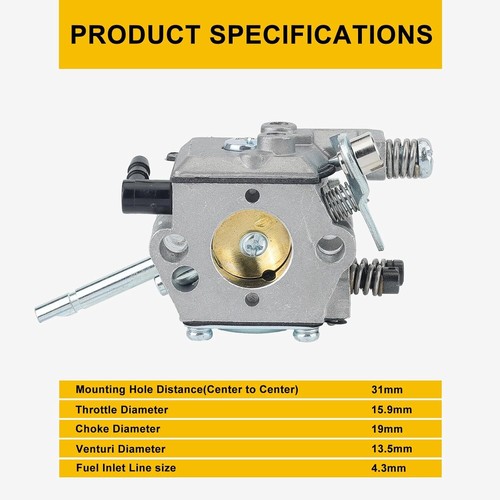 FS66 Carburetor for Stihl FS81 FS86 FS106 FS88 FS52 FS-52 FS62 FS48 Brushcutter - Picture 6 of 9