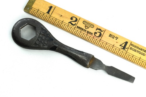 Vintage "Domestic" 1877 Patent Eisen Schraubendreher & Schraubenschlüssel, hergestellt von Henry Disston - Bild 2 von 6