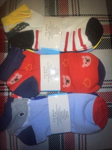Boys Socks 9 Pack/6-8 Size - 第 2/6 張圖片