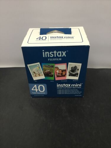 Instax FujiFilm Mini Instant Film Variety Value Pack 40 Exposures 01/2026 New