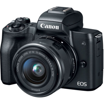 Canon EOS M50 II Camera + 15-45mm Lens + 55-200mm Lens + 64GB +3PC