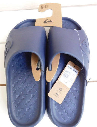 Quiksilver Cloudbreak Slides Slippers Sandals Mens Sz 12 Blue Evaupper EVA Sole