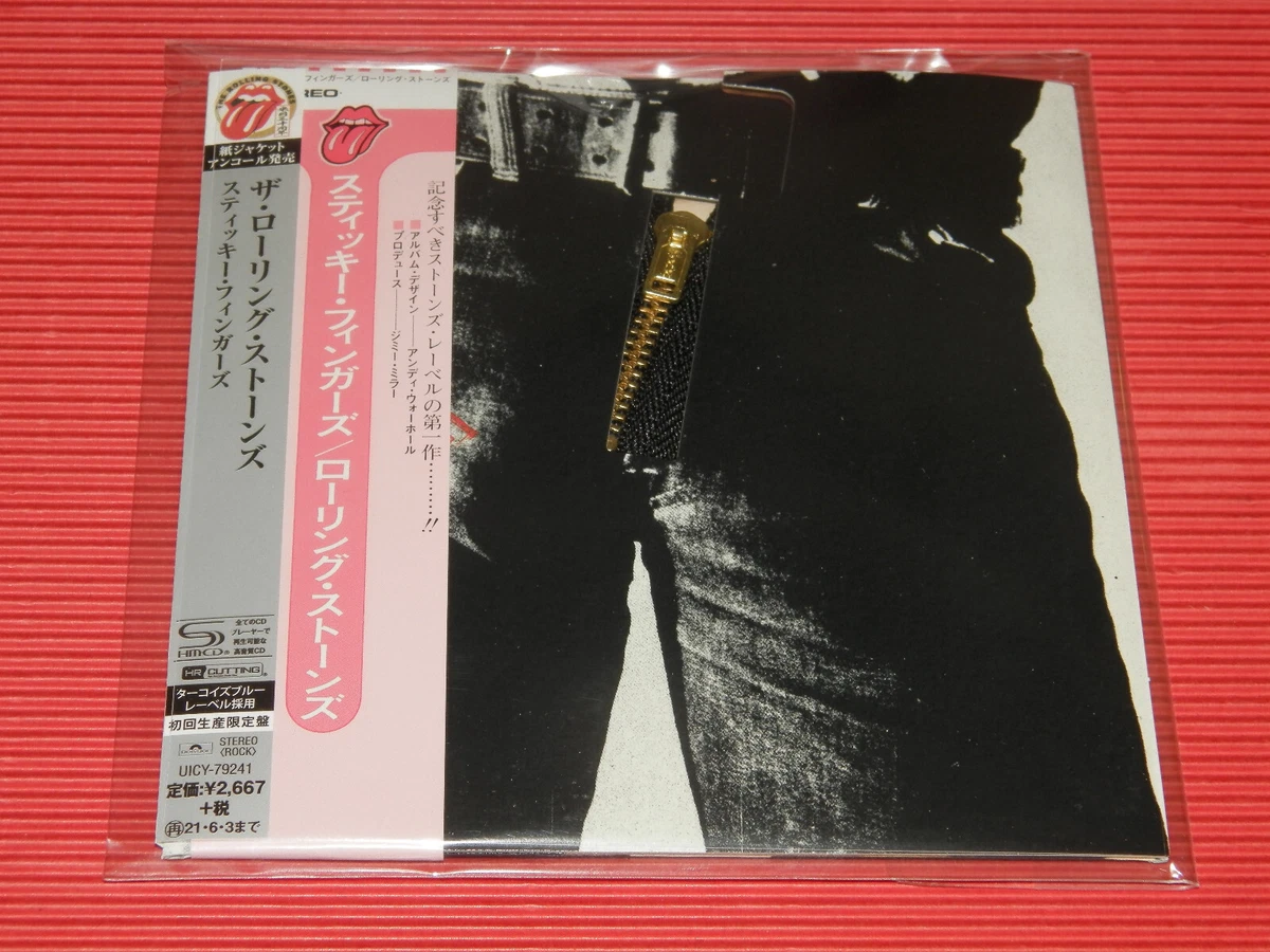 4BT ROLLING STONES Sticky Fingers Zipper Cover JAPAN MINI LP SHM CD