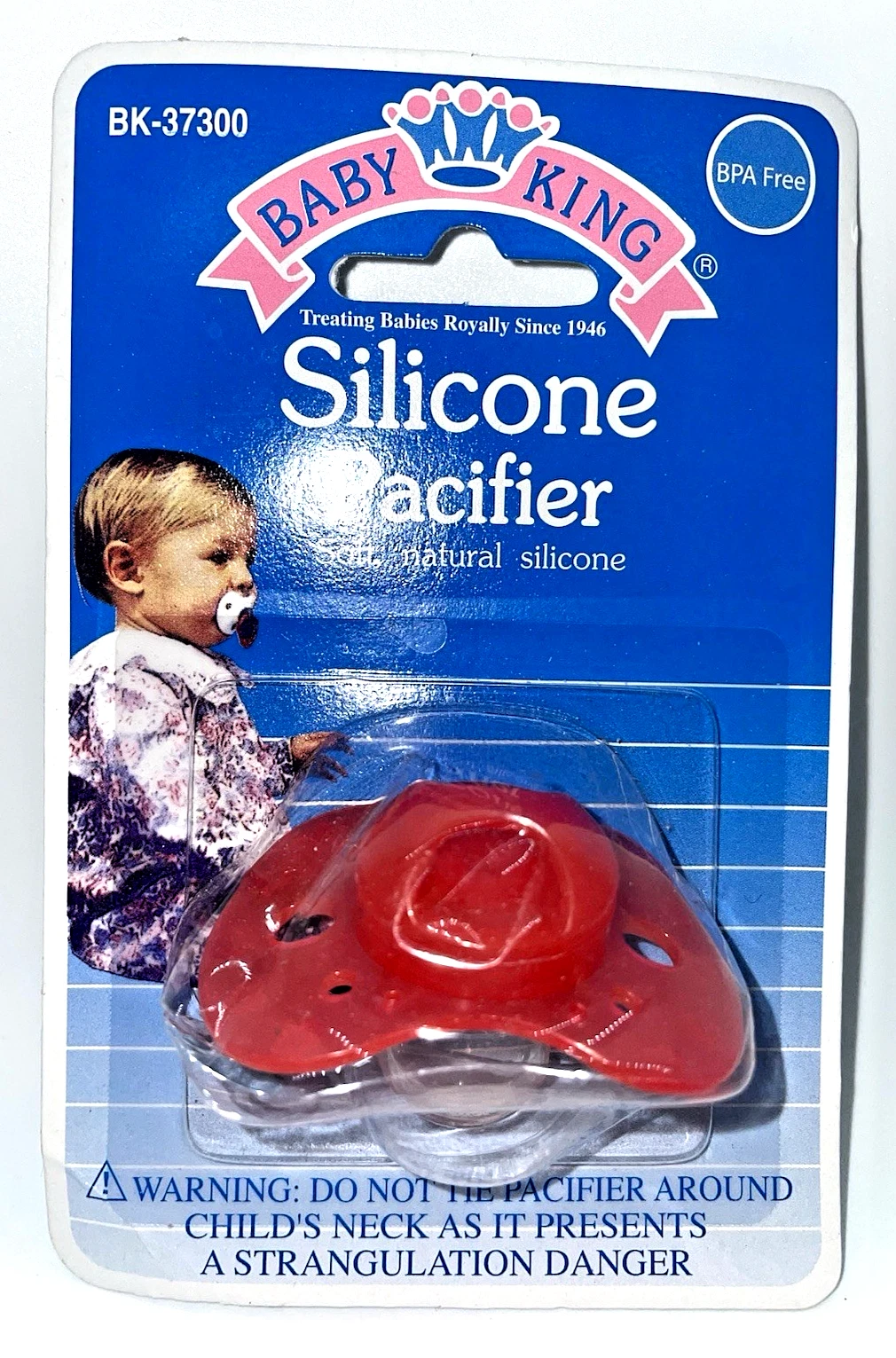 Baby King Pacifier Infant 2008 Soft Silicone