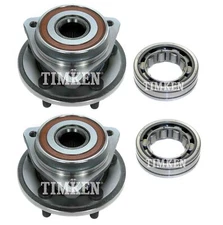 NEW Front and Rear Wheel Bearings & Hubs Kit Timken For Jeep Cherokee RWD 99-01