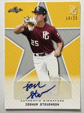 2020 LEAF PG NATIONAL SHOWCASE JOSHUA STEVENSON YELLOW AUTO 14/25 M