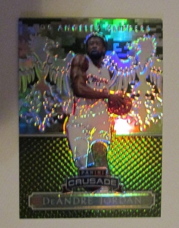 DEANDRE JORDAN SP 14-15 PANINI CRUSADE CAMO REFRACTOR + FREEBIES C NOTES