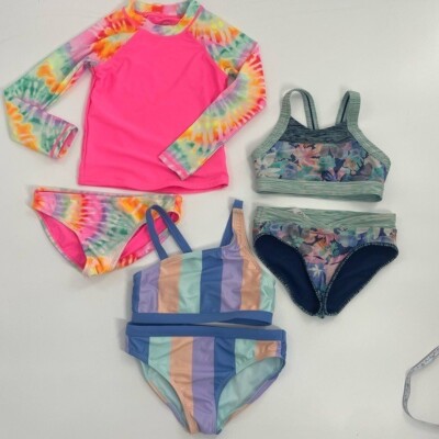 Girls Youth Swimsuit Set Bundle (3) Athleta, Wonder Kids, Art