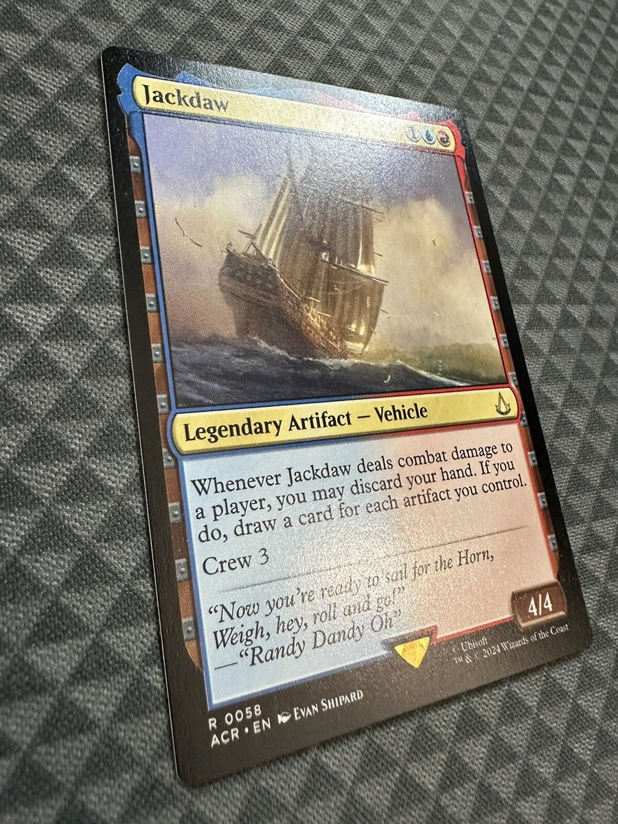 jackdaw mtg card Magic The Gathering - Universes Beyond - Assassin's Creed - Jackdaw  (Extended Art) main image 0