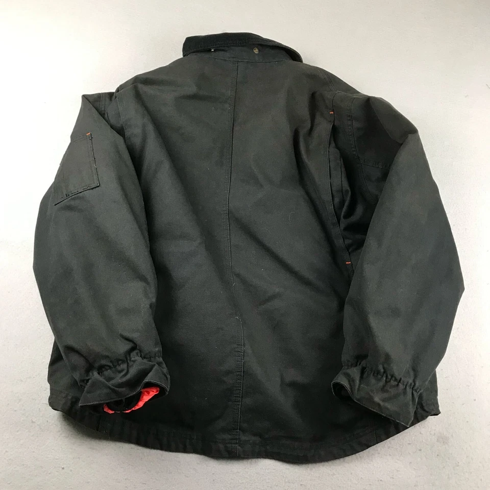 Timberland Pro Series Coat Mens XL Black Denim Work Jacket Removable Liner Heavy - Image 3 of 4