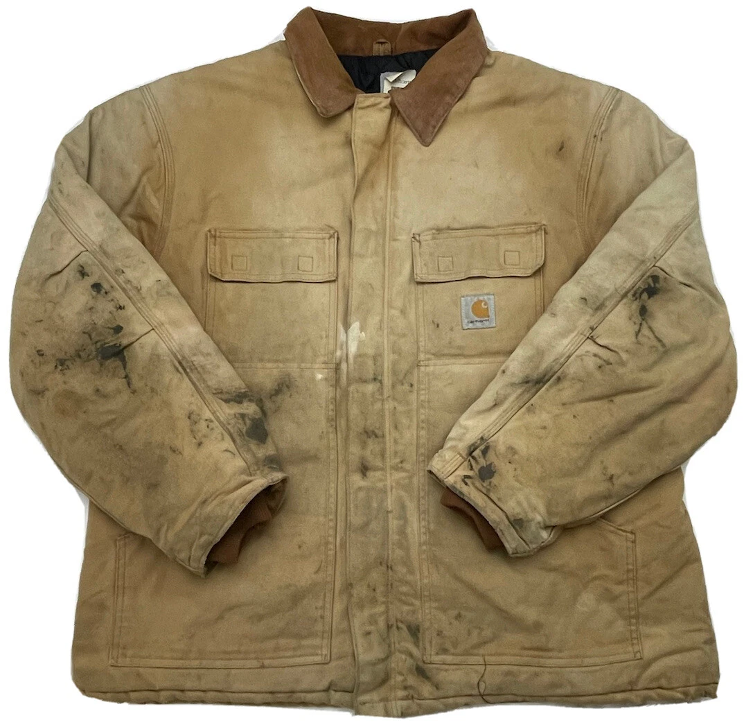 Vintage Carhartt Jacket C03 Duck Arctic Lined Made in USA Union Made Sz 50 2XL