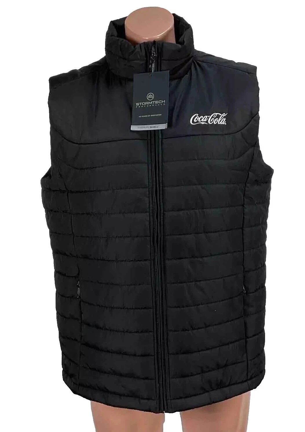 Negro Coca-Cola abrigos, chaquetas y chalecos para hombres