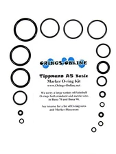 Tippmann A5 / A5 Basic Paintball Marker O-ring Oring Kit x 4 rebuilds / kits