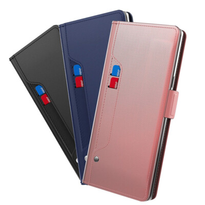 For Honor 90 Pro Lite Shockproof Phone Case PU Leather Mirror Multi Slot Cover