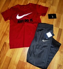 Nike Jordan Outfit Short Sleeve T-Shirt Sweatpants Size 6 Athletic Nwt