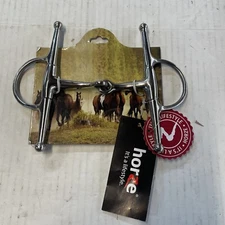 Horze Full Cheek Eggbutt Snaffle Bit.Brand New.      657