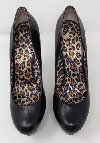 Jessica Simpson Black Stiletto Slip On 5" Heels Round Platform Toe Size 9.5 B  - Picture 14 of 15