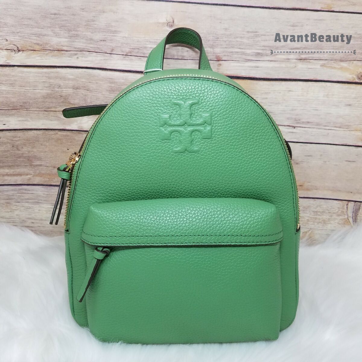 NWT Tory Burch THEA Pebble Leather Backpack Patina Green NWT Tory Burch THEA Pebble Leather Backpack Patina Green