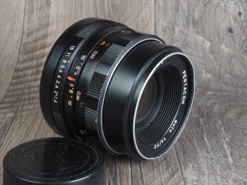 PENTACON AUTO 50mm f1.8 PRIME LENS M42 SCREW MOUNT bokeh king all black version