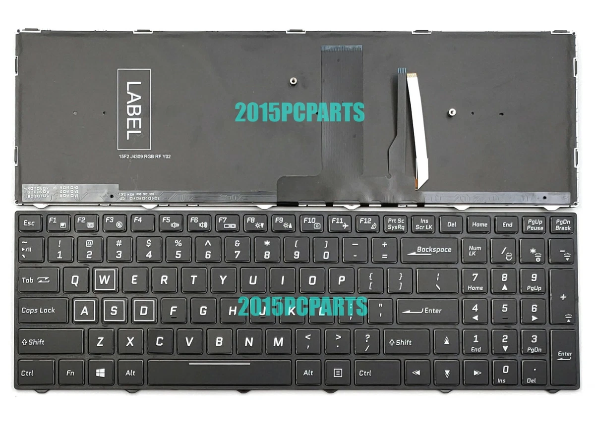 Teclado Retroiluminado Para Portátil Clevo W670 / W670SR - Layout QWERTY USA, Marca Chicony, Nuevo