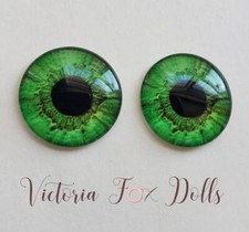 Blythe Doll Eyechips Green Realistic Eye Chips 14mm Custom Furby Ooak Blythe Bjd