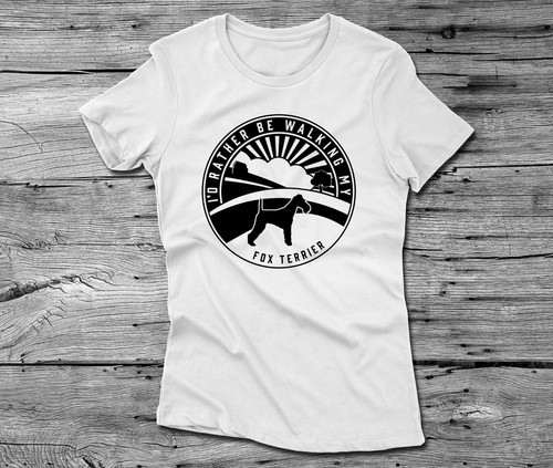Fox Terrier Wire T Shirt Hoodie Dog Walking Owner Gift B2G1F! - Picture 67 of 84