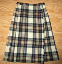 Scott the Kiltmaker of Aberdeen Pure Wool Plaid Kilt Size 26