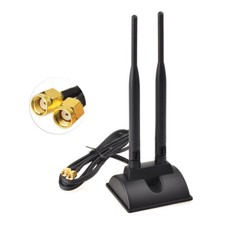 Dual WiFi Antenna RP-SMA Antenna 2.4/5GHz Dual Band For PCI-E WiFi Network Card