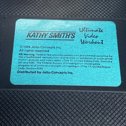 Kathy Smiths Ultimate Video Workout VHS JCI 1984 Side Load Exercise Film - Picture 8 of 8