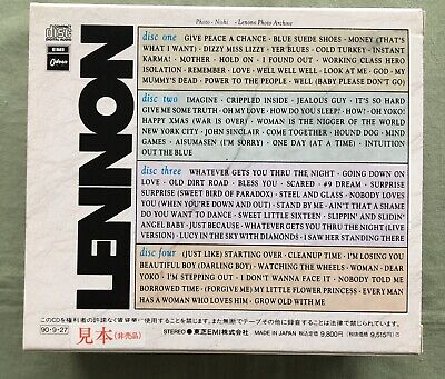PROMO issue! $0 SHIP! John Lennon JAPAN limited 4 CD box set OBI The Beatles