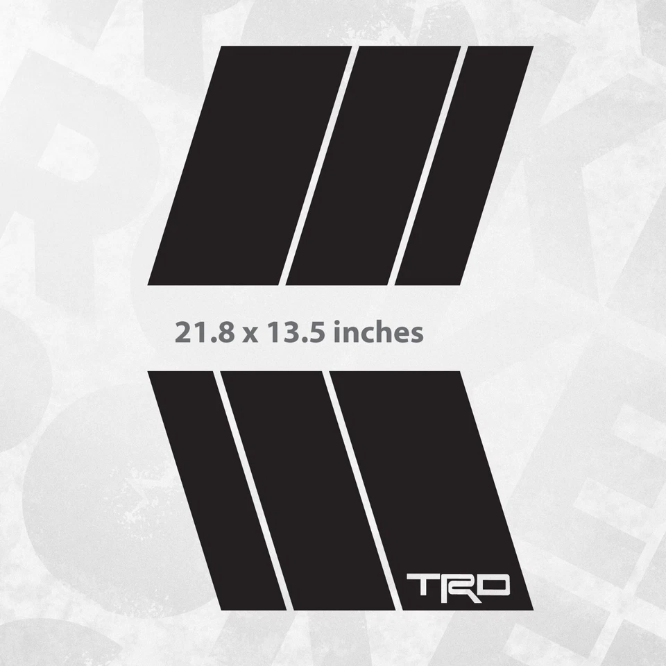 Calcomanías retro laterales compatibles con Toyota FJ Cruiser, rayas de carreras estilo retro TRD Foto 3 de 4