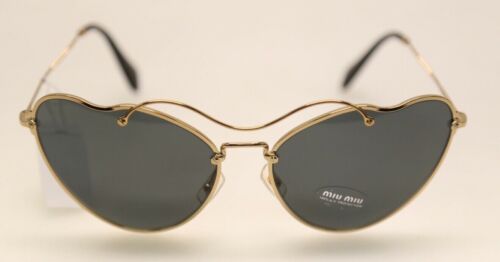 Miu Miu MU 55R 7OE-1A1 Antique Gold / Grey Sunglasses (#258)