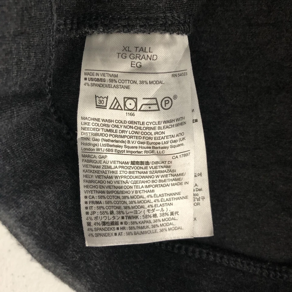 GAP Mujer Leggings Cremallera Tobillo Corto Pull On Elástico Gris XL Alto Foto 4 de 4