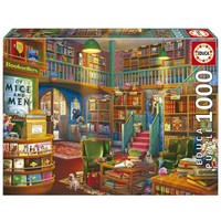 Educa Puzzle 1000 Teile Erwachsene | Bibliothek 68X48Cm Inkl. Fixpuzzle Kleber