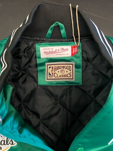 Mitchell & Ness Green NBA Heavyweight Jacket Boston Celtics Multiple Sizes - Picture 3 of 4