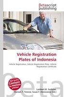 Lambert M. Surhone (U. A.) | Vehicle Registration Plates Of Indonesia | Buch