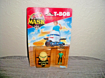 New On Card 1986 MASK T-Bob & Scott Trakker Action Figures KENNER