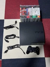 Sony PS3 Console Bundle With Controller Cables And Games Tested Reset Data Clear