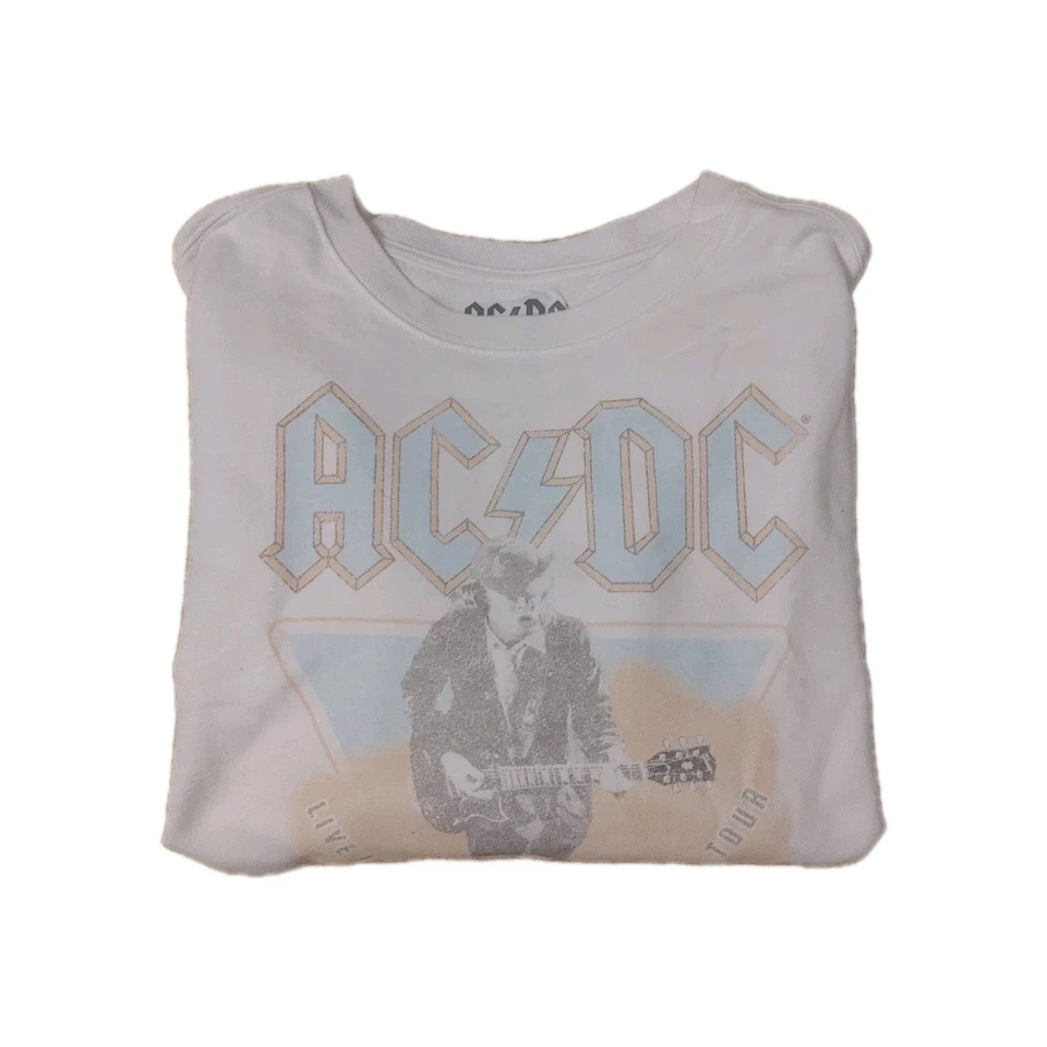 ACDC Mujer Sudadera De Colección Logo Cuello Redondo Pullover Estampado Gráfico XXL Rock N Roll Foto 2 de 4