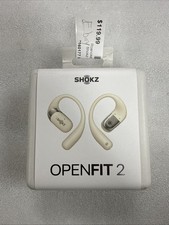 New Shokz OpenFit 2 Open Ear True Wireless Earbuds White - SEALED