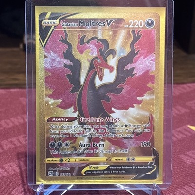 Pokemon TCG Galarian Moltres V Sword & Shield: Brilliant Stars 183/172 NM