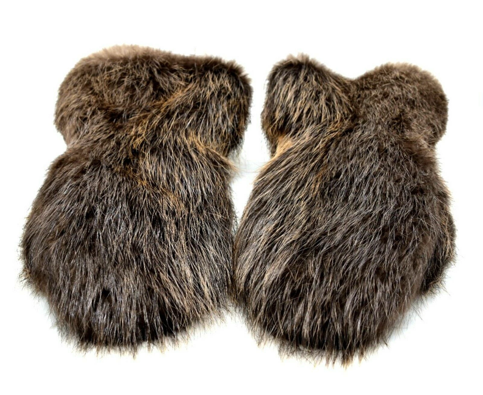 Winter long men's beaver mittens