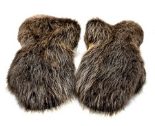 Winter long men's beaver mittens