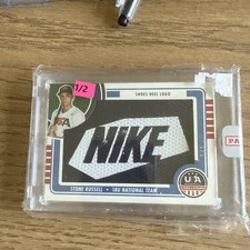 2023 USA baseball Stone Russell shoes heel Log 1/2