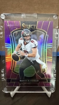 2023 Panini Select Baker Mayfield Premier Prizm Purple #137 16/75