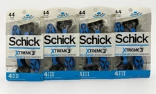 4 Pack: Schick Men's Xtreme3 Duo Comfort 3-Blade Disposable Razors 4ct-16 total